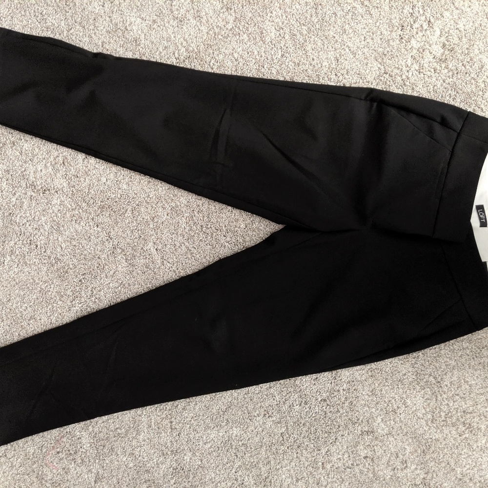 Loft Black Dress Pants Julie Size 2